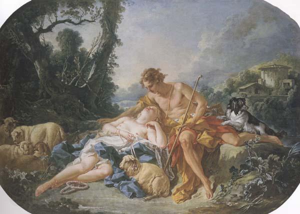 Francois Boucher Daphnis and Chloe Norge oil painting art
